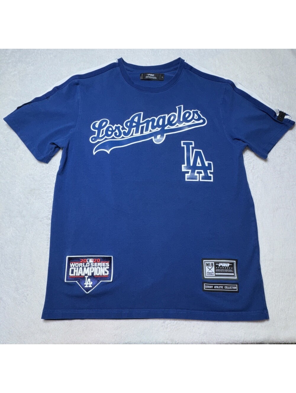 Pro Standard Los Angeles Dodgers World Series Champions T-Shirt Blue Size L